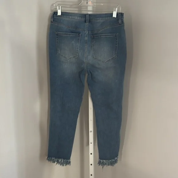 Free People Great Heights Frayed Distressed Fringe Hem Jeans Womens Size 30 - Picture 6 of 8